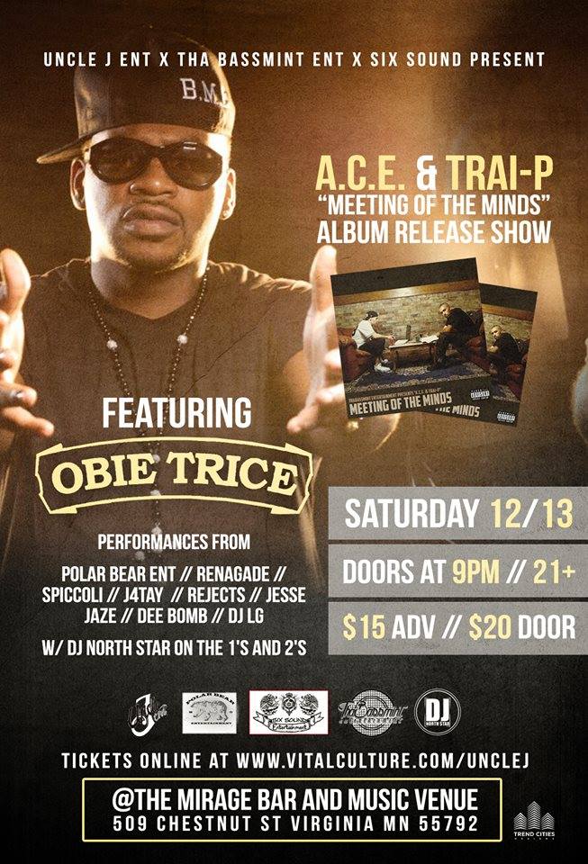 “Meeting Of The Minds” Album Release Party ft. Obie Trice