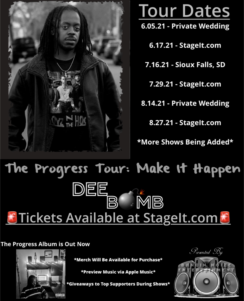Tickets for Dee Bomb’s The Progress Tour are On Sale TODAY
